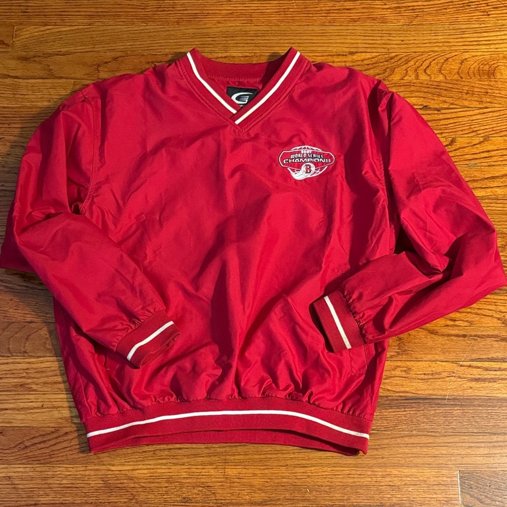 Boston Red Sox V-Neck Pullover Jacket